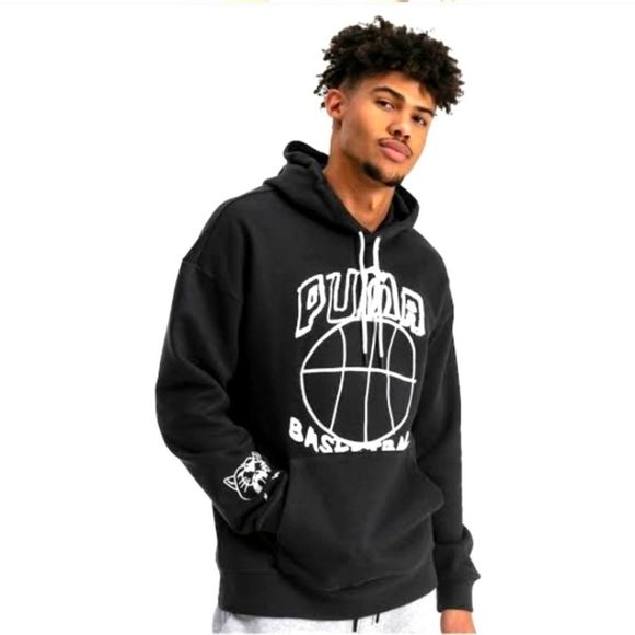 Men's Black PUMA Hoodie size med - Picture 1 of 7